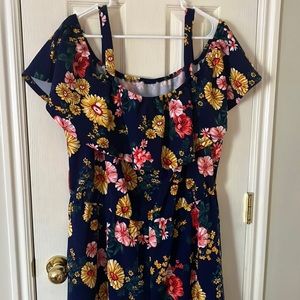 Cute Floral Summer Romper- Shein Curve 4x